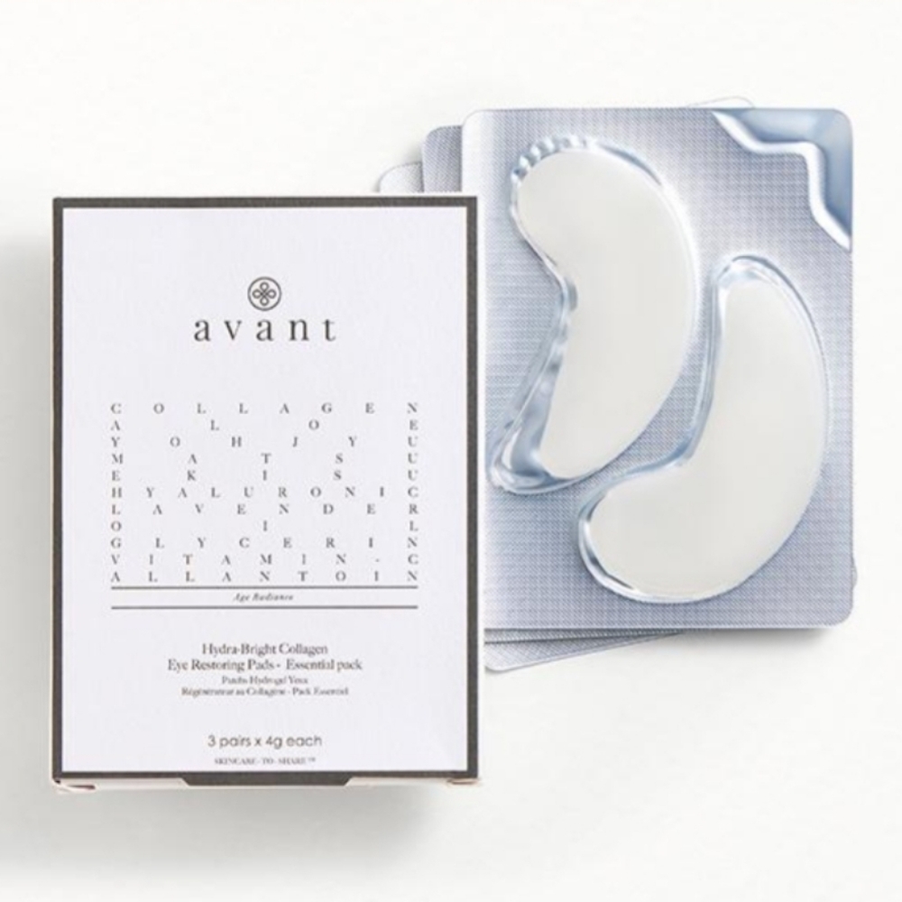 AVANT SKINCARE Hydra-Bright Collagen Eye Restoring Pads  NEW IN BOX